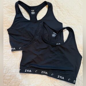 Zyia Active 2 pack Comfort Racer Bra Sz M